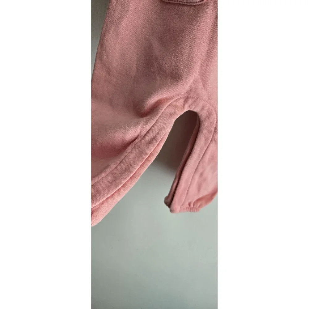 Old Navy Soft‎ Pink Fleece Overalls Corduroy Jumpsuit Size 12-18 months
